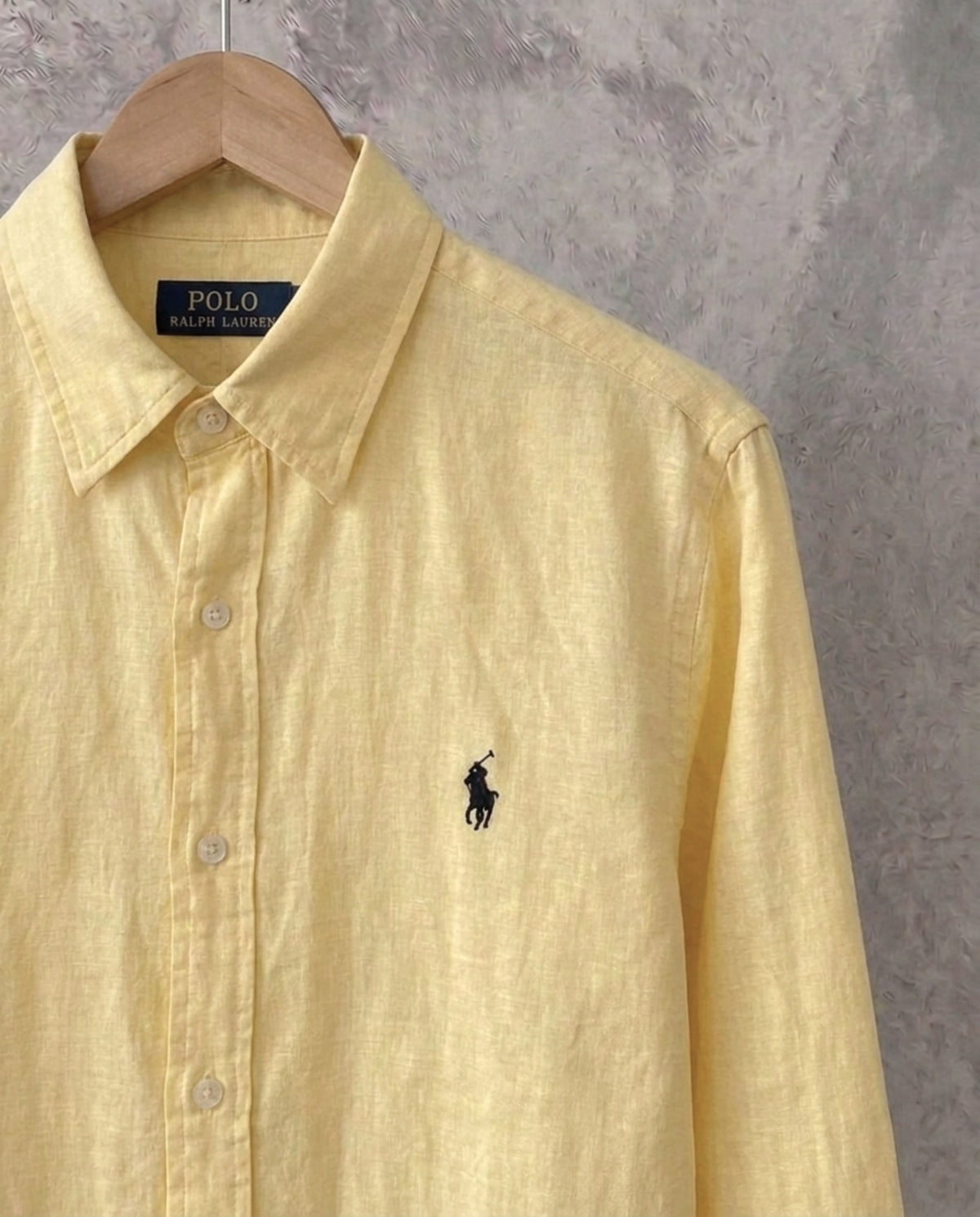 Ralph Lauren 100% French Linen Vintage Shirt, Yellow