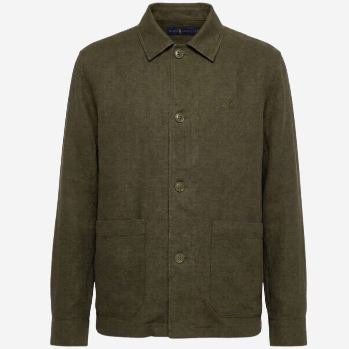 Ralph Lauren Linen/Remi Overshirt, Olive