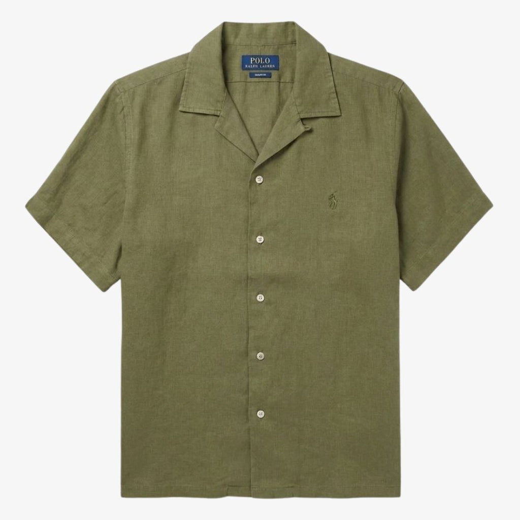 Ralph Lauren Linen/Remi Cuban Shirt, Olive