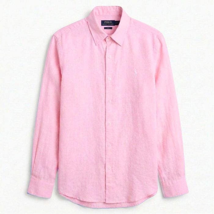 Ralph Lauren 100% French Linen Shirt, Pink