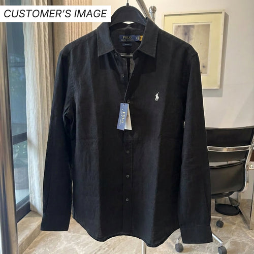Ralph Lauren Linen/Remi Blend Shirt, Black