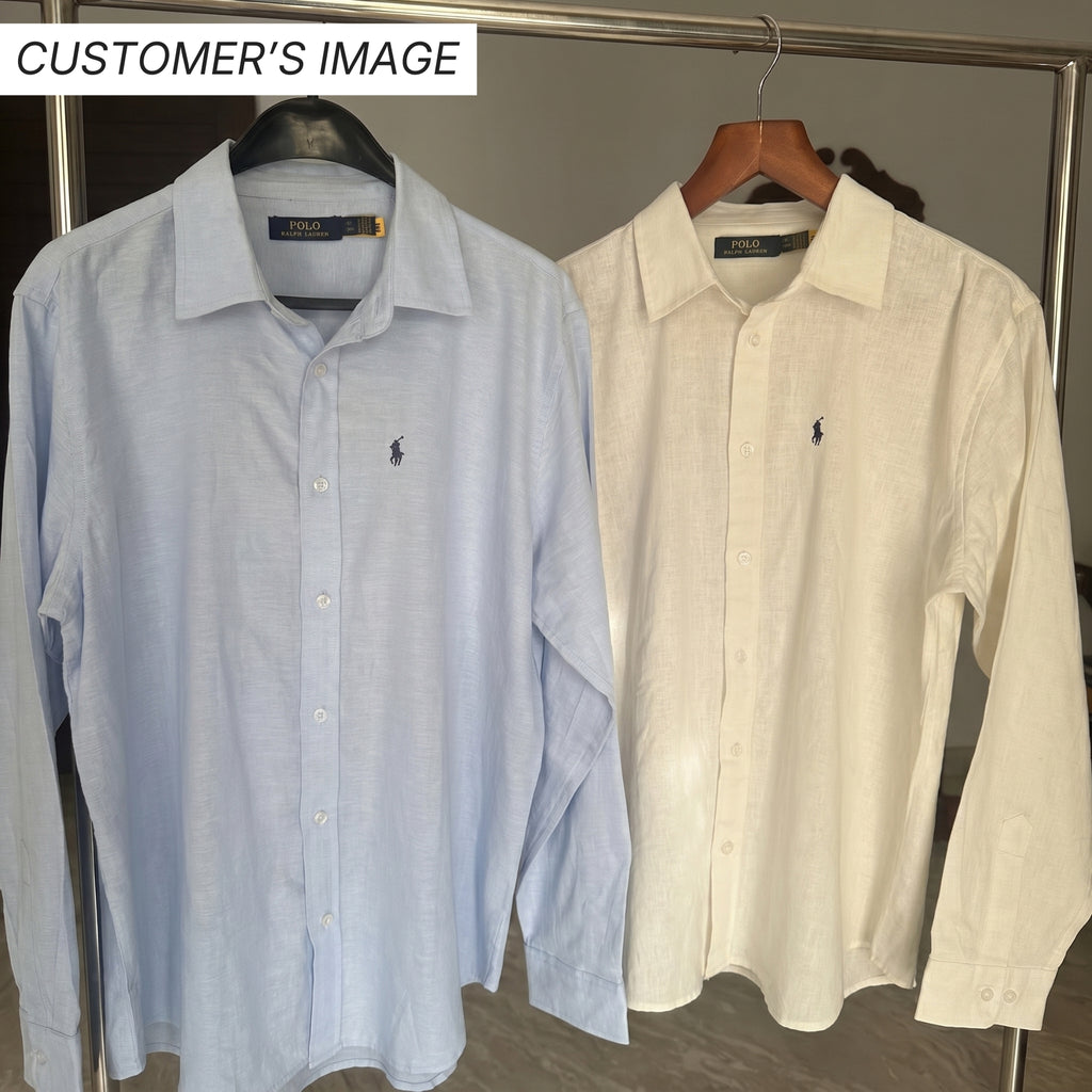 Ralph Lauren Linen/Remi Blend Vintage Shirt, Sky