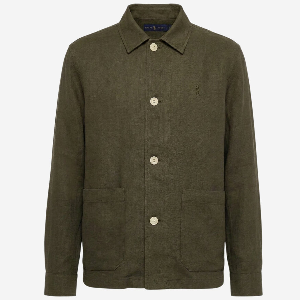 Ralph Lauren Linen/Remi Overshirt, Olive