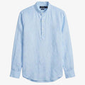 Ralph Lauren Linen/Remi Half Button Shirt, Sky