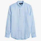 Ralph Lauren Linen/Remi Half Button Shirt, Sky