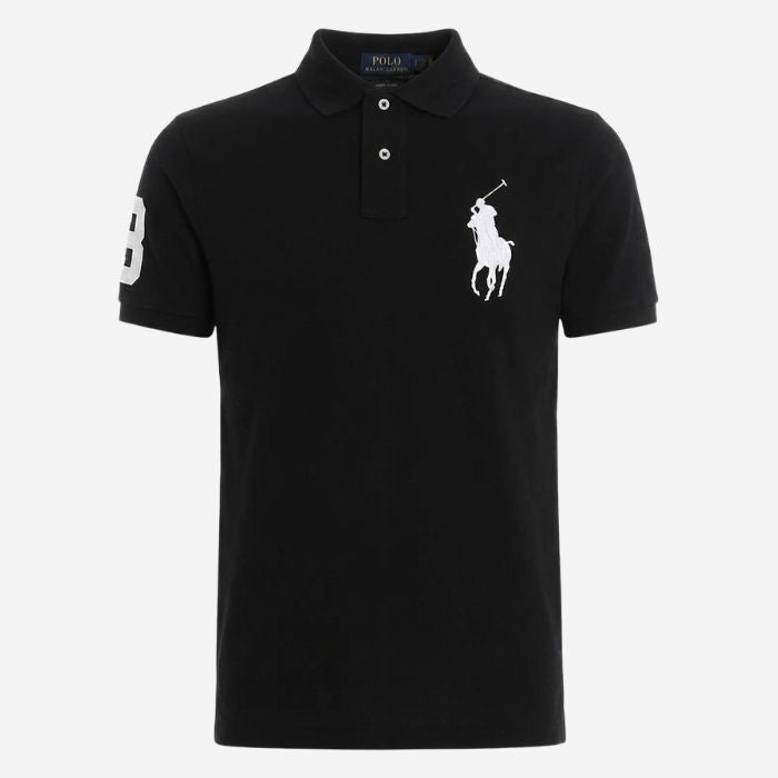Ralph Lauren Big Pony Pique Polo, Black