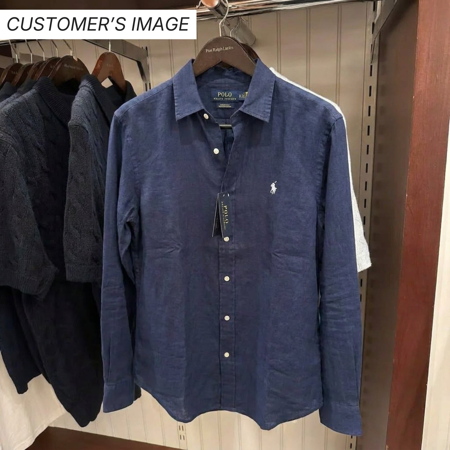 Ralph Lauren Linen/Remi Blend Shirt, Navy