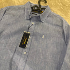 Ralph Lauren 100% French Linen Shirt, Sky