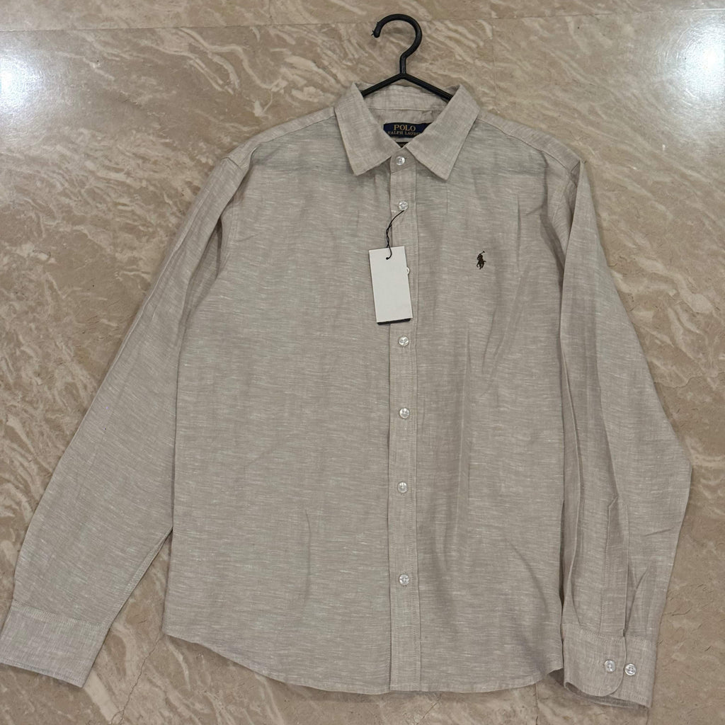 Ralph Lauren 100% French Linen Shirt, Beige