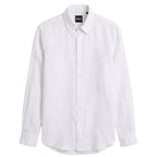 Hugo Boss 100% Linen Vintage Shirt, White