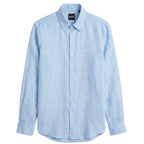 Hugo Boss 100% Linen Vintage Shirt, Sky