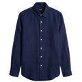 Hugo Boss 100% Linen Vintage Shirt, Navy