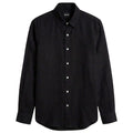 Hugo Boss 100% Linen Vintage Shirt, Black