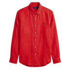 Ralph Lauren 100% French Linen Vintage Shirt, Red