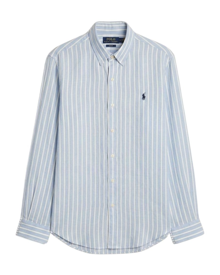 Ralph Lauren Oxford Cotton Shirt, White Strip