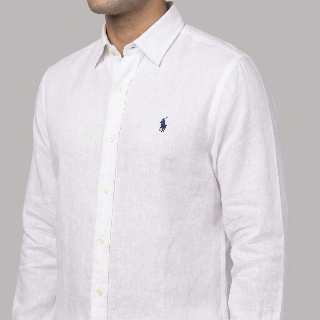 Ralph Lauren Linen/Remi Blend Shirt, White