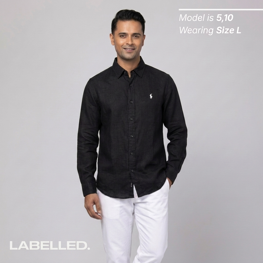 Ralph Lauren Linen/Remi Blend Shirt, Black