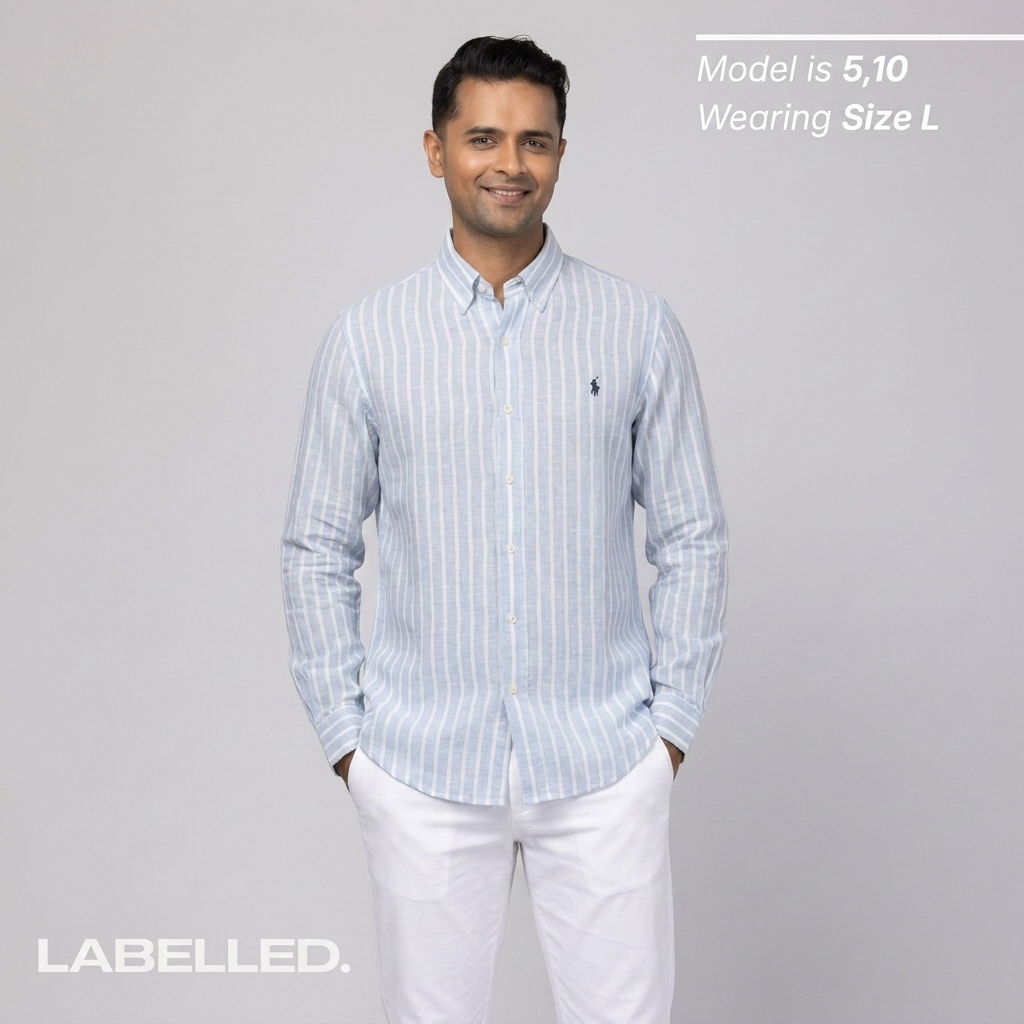 Ralph Lauren Linen/Remi Blend Vintage Shirt, Strip