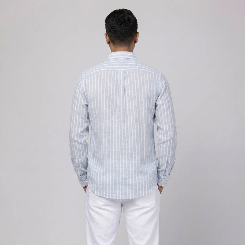 Ralph Lauren Linen/Remi Blend Vintage Shirt, Strip