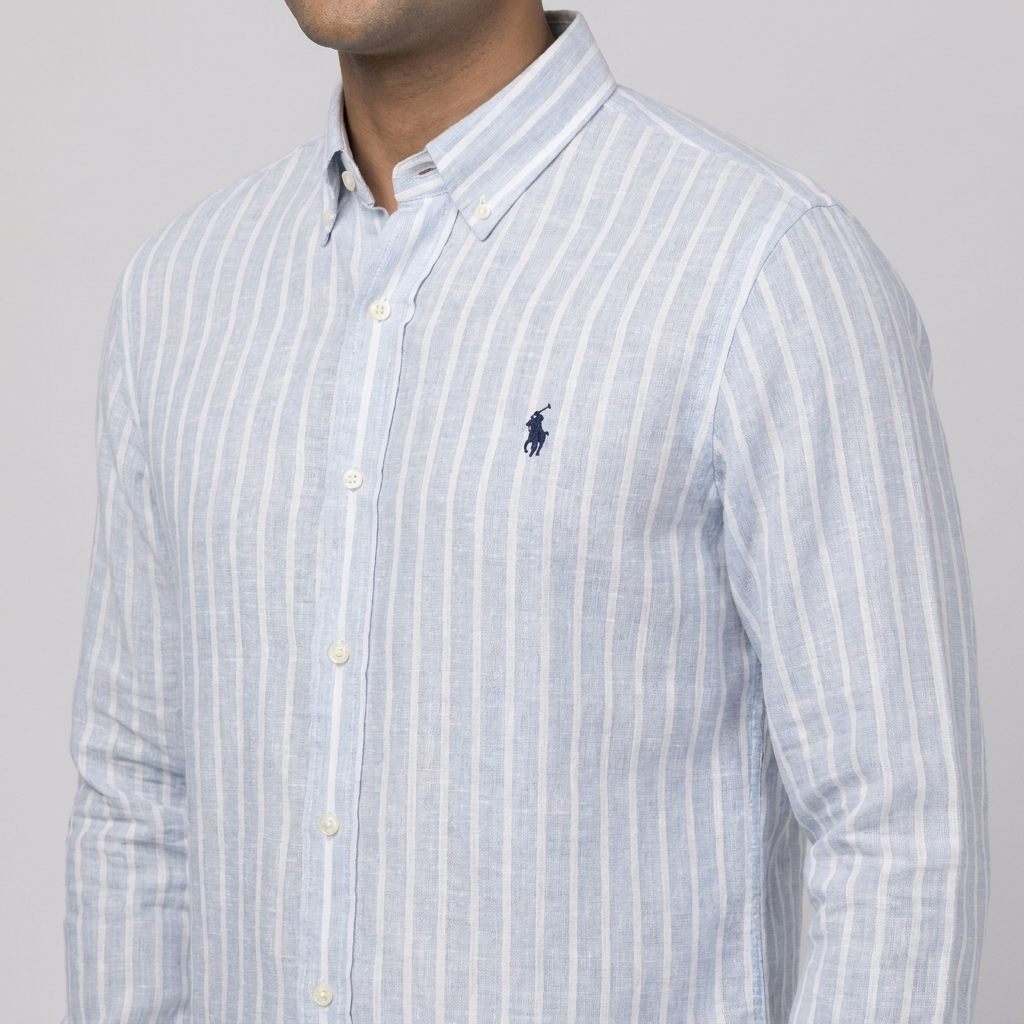 Ralph Lauren Linen/Remi Blend Shirt, Strip
