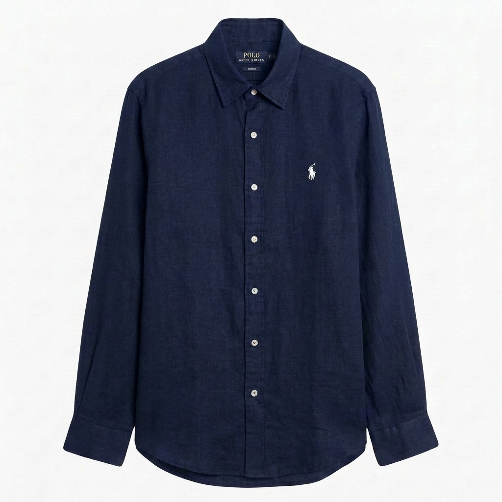 Ralph Lauren Linen/Remi Blend Vintage Shirt, Navy