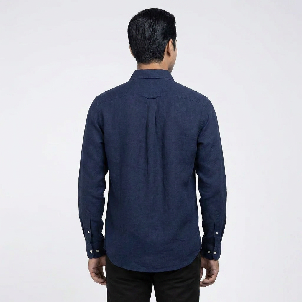 Ralph Lauren Linen/Remi Blend Vintage Shirt, Navy