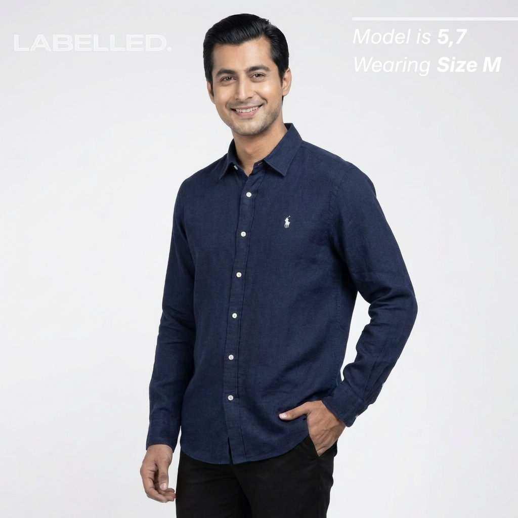 Ralph Lauren Linen/Remi Blend Shirt, Navy