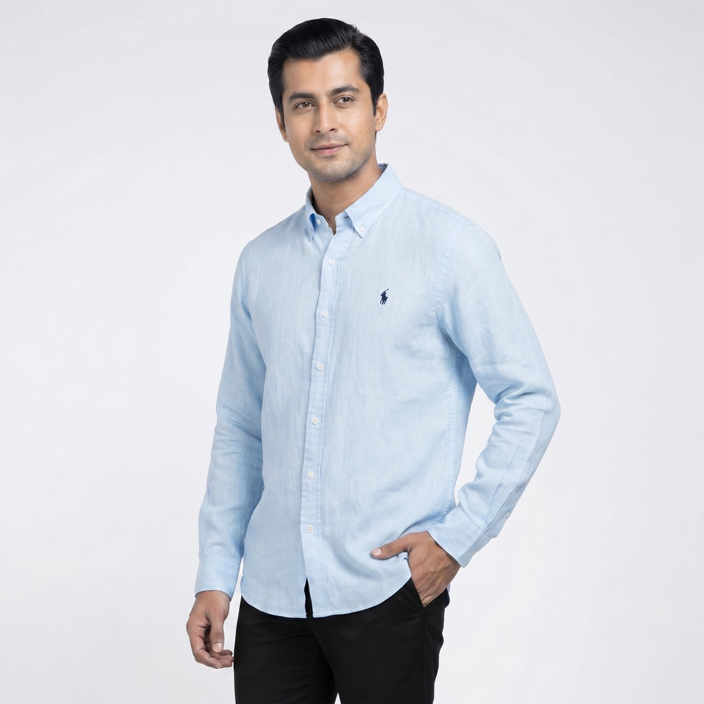 Ralph Lauren Linen/Remi Blend Vintage Shirt, Sky
