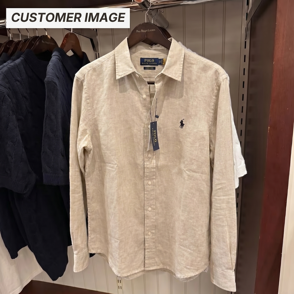 Ralph Lauren Linen/Remi Blend Vintage Shirt, Beige