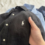 Ralph Lauren Linen/Remi Blend Vintage Shirt, Black