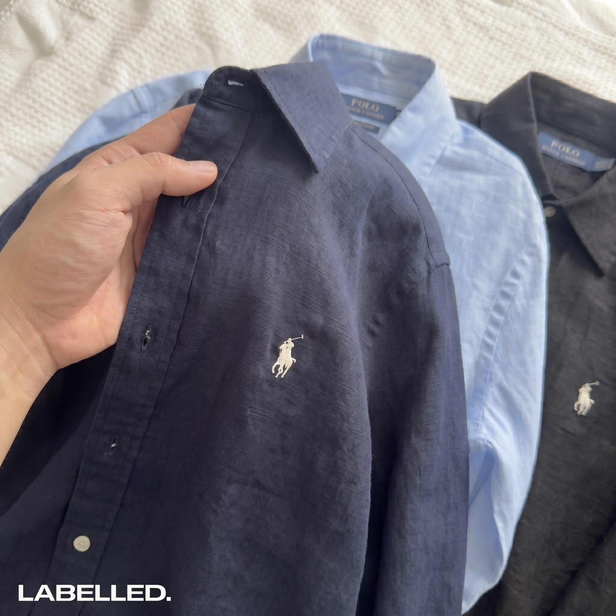 Ralph Lauren Linen/Remi Blend Shirt, Navy