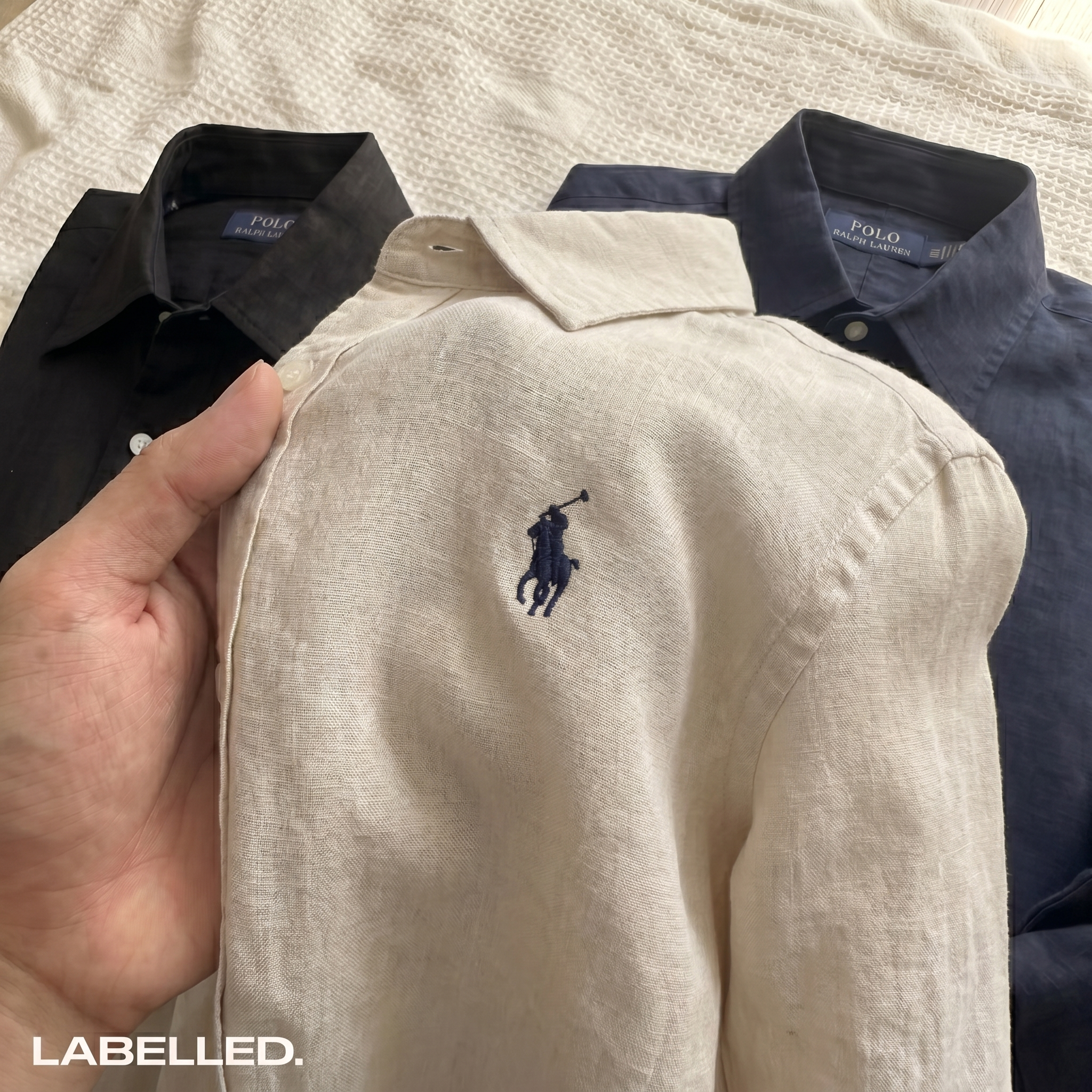 Ralph Lauren Linen/Remi Blend Shirt, Beige