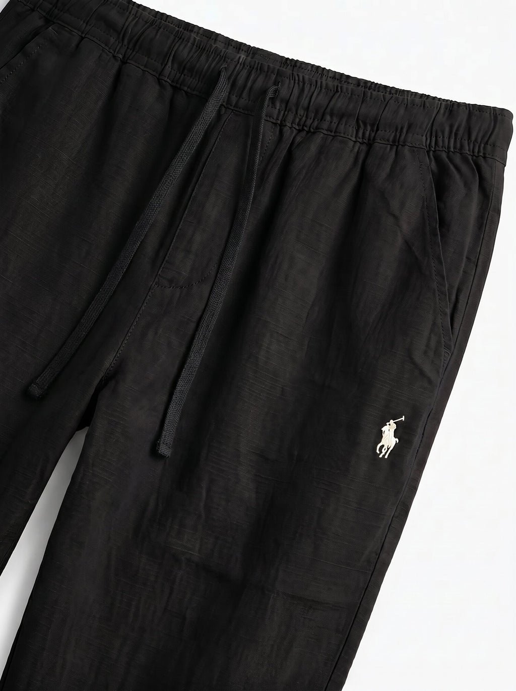 Ralph Lauren Relaxed Remi/Linen Trousers, Black