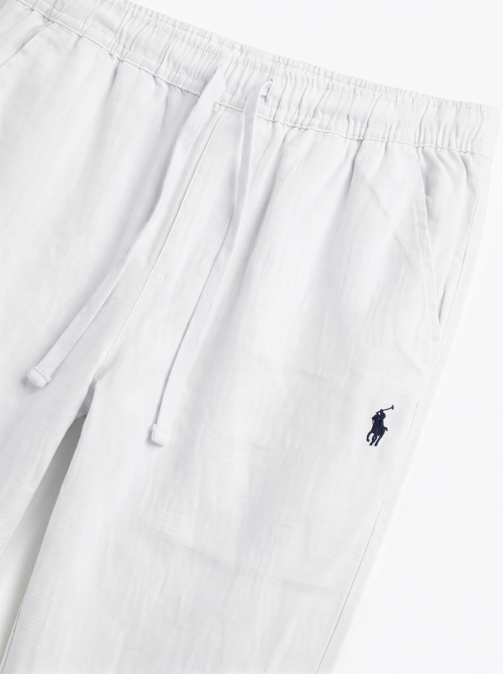 Ralph Lauren Relaxed Remi/Linen Trousers, White