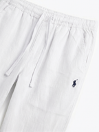 Ralph Lauren Relaxed Remi/Linen Trousers, White