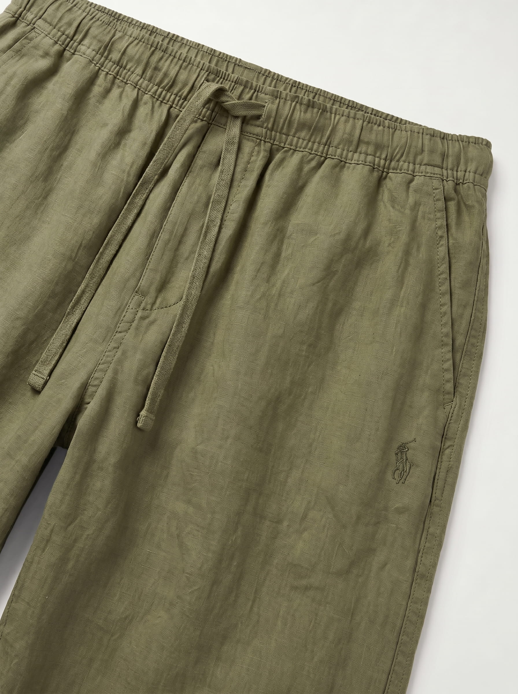 Ralph Lauren Relaxed Remi/Linen Trousers, Olive