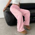 Ralph Lauren Women's Baggy Wide Leg Pants, Pink