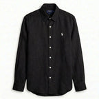 Ralph Lauren 100% French Linen Vintage Shirt, Black