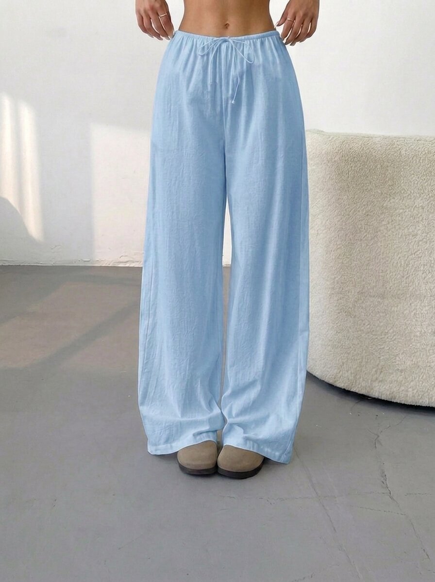 Élan Women's Wide Leg Pants, Sky