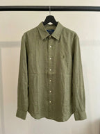 Ralph Lauren 100% French Linen Vintage Shirt, Olive