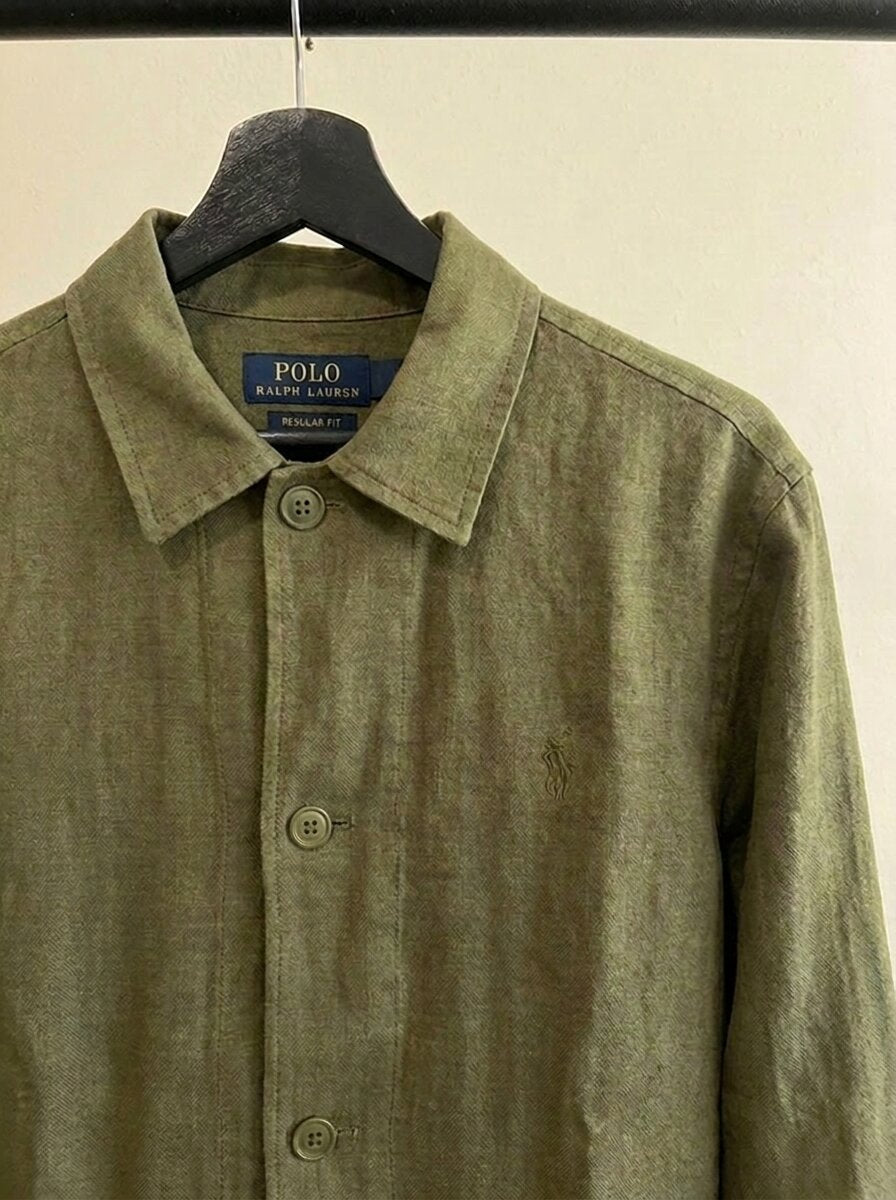 Ralph Lauren Linen/Remi Overshirt, Olive