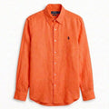 Ralph Lauren 100% French Linen Vintage Shirt, Orange