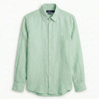 Ralph Lauren Remi/Linen Blend Vintage Shirt, Light Green