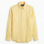 Ralph Lauren Remi/Linen Blend Vintage Shirt, Light Yellow
