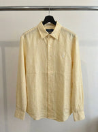 Ralph Lauren Remi/Linen Blend Vintage Shirt, Light Yellow