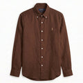 Ralph Lauren 100% French Linen Vintage Shirt, Brown