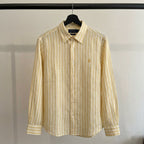 Ralph Lauren 100% French Linen Vintage Shirt, Yellow Striped