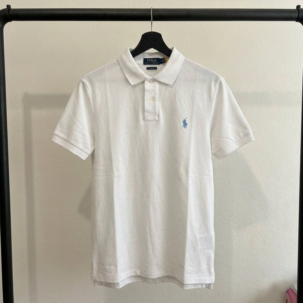 Ralph Lauren Classic Pique Polo, White