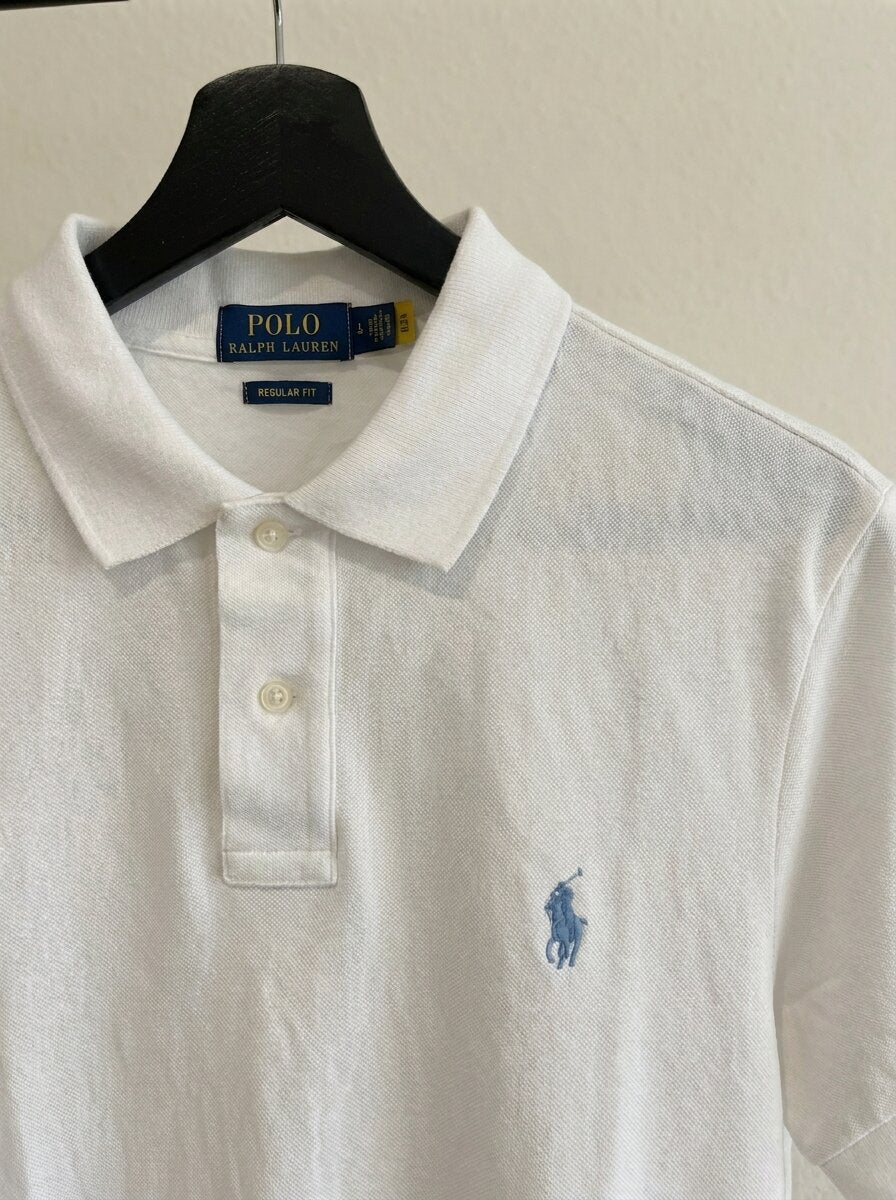Ralph Lauren Classic Pique Polo, White