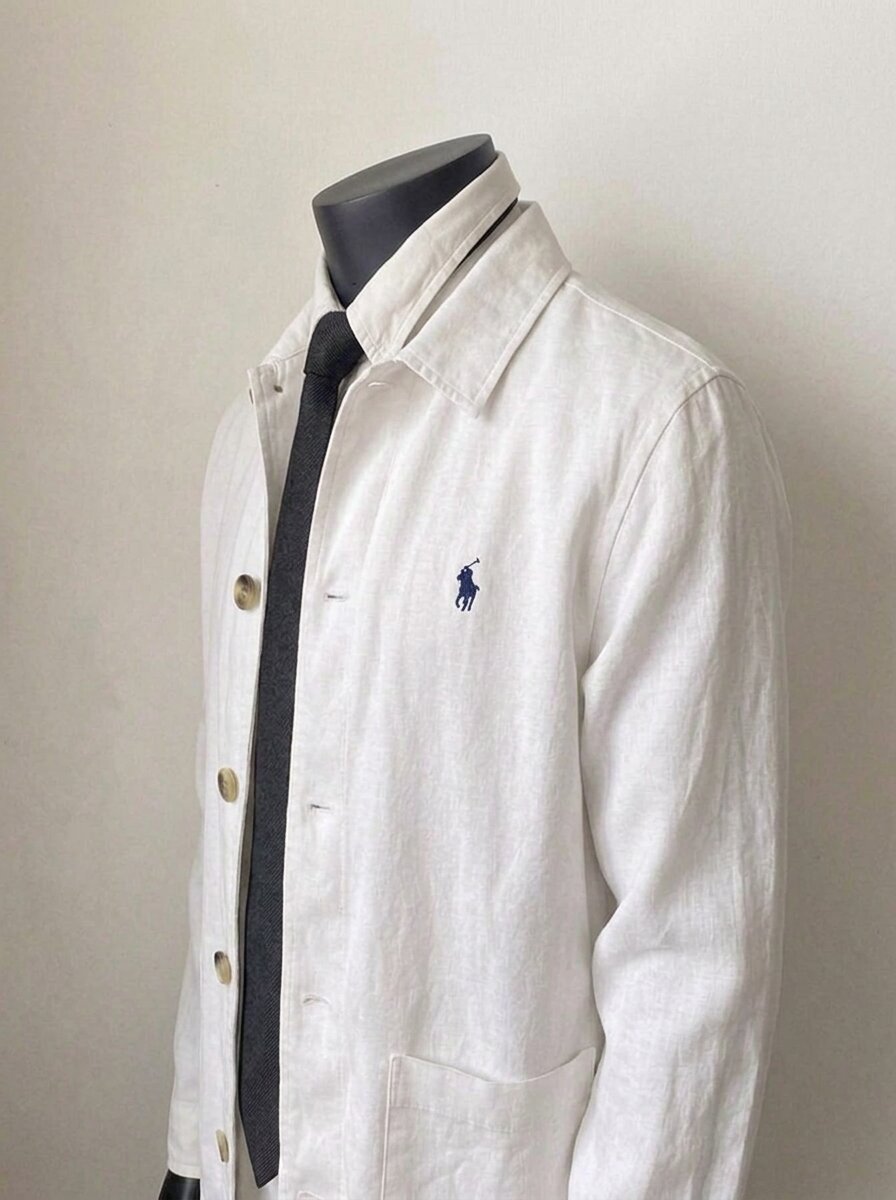 Ralph Lauren Linen/Remi Overshirt, White